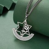 Dreamtimes Hebrew Star of David Necklaces Stainless Steel Hollow Hexagonal Star Necklace Box Chain Magen Jewish Chain Jewelry