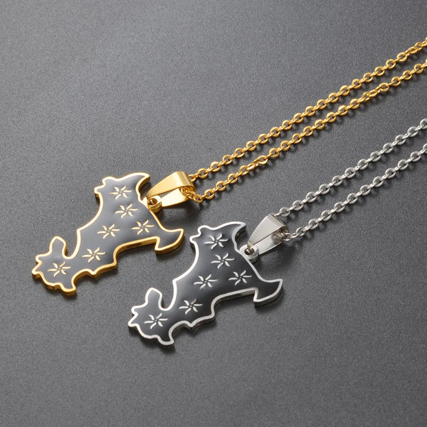 Anniyo Mayotte Pendant Necklaces for Women Girls Mamoudzou Mahore France Jewelry @366221