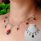 〔YY110〕Vampire Cameo Choker, Gothic Jewelry, Victoria, Retro, Butterfly, Blood Drop, Pagan, Witchcraft, Alternative, Necklace