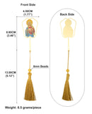 Christian Holy Family Bookmarks Hollow Copper Jesus Christ The Teacher Tassel Bookmark Accessories for Reader Birthday Gift