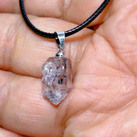 Natural Crystal Herkimer Diamond Pendant Hang Stone Gemstones Mineral Energy Reiki Home Decorations Gift Ore Crystals