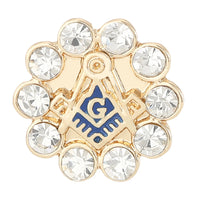 8 Styles Classic Masonic Symbols Enamel Brooches Funny Freemason Emblem Golden Pins