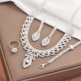 Fashionable sparkling rhinestone palace style women's suit, elegant and luxurious design, high-end accessory