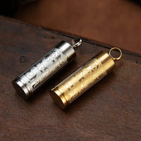 Vintage Stainless Steel Essential Oil Bottle Pendants Urn Wishing Bottle Necklace Religious Amulet Couple Party Jewelry