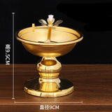 Buddha Hall Oil Lamp for Buddha Ornaments Household Butter Lamp Holder Sesame Oil Edible Oil Long Bright Lamps Buddhist Supplies