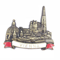 Metallic Fridge Magnets of European Countries Resorts Bottle Opener Famous Landmarks Magnetic Stickers for Message Board Decor