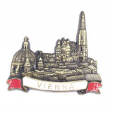 Metallic Fridge Magnets of European Countries Resorts Bottle Opener Famous Landmarks Magnetic Stickers for Message Board Decor