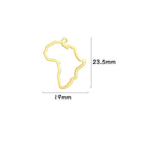EUEAVAN 1pc Africa Berbers Symbol Map Stainless Steel Pendant for Necklace African Kabyle Berber Jewelry Making Supplies DIY
