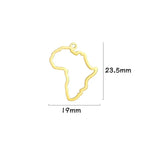 EUEAVAN 1pc Africa Berbers Symbol Map Stainless Steel Pendant for Necklace African Kabyle Berber Jewelry Making Supplies DIY