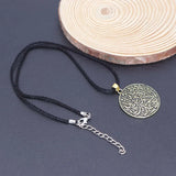 2024 new fashion alloy circular pendant necklace temperament with clavicle chain men's and women's accessories accessories