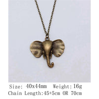 Birthday Gifts Necklace 45Cm Or 70Cm Long Chain Elephant Neck Decoration Choker Neck