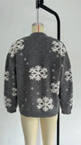 Christmas 2025 Women's Knitted Sweater Snowflake Warm Thicken Jacquard Jumper Oversized Knitwear Full Sleeve Pullovers Xmas Look