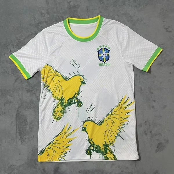 Men's Shirts New Hot-selling Brazilian Football Jersey and Leisure Thai Jersey Short Sleeve Quick-Dry Training Sports Unisex Top