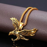 Ancient Egyptian Goddess Spread Wings Pendant Necklace Women Fashion Hip Hop Punk Amulet Jewelry Gift