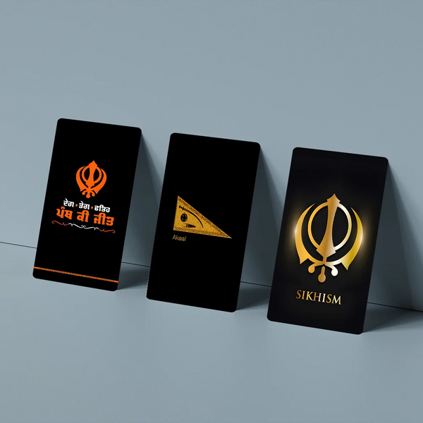 Sikh Khanda Sikhism Stickers Cartoon Credit Card Visa Debit Bank Charge Card Bus Metro Waterproof Sticker Decal Decoration