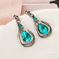 Geometry Fashion Metal Jewelry Set Necklace Earring For Woman New Boho Maxi Statement Collar Jewelry Necklace