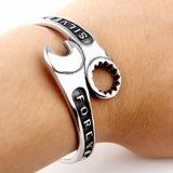 Wrench Bracelet Men's Domineering Repair Tool Wrench Cuff Open Bracelet Motorcycle Biker Punk Rock Party Jewelry Gift