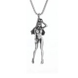 Retro Gothic Mysterious Demon Angel Wings Pendant Necklace Men's Punk Hip Hop Trendy Cool Jewelry Boy Gift