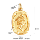Peace Sign Feather Talisman Amulet Witch Religious Charm Pendant,MAMA Love Heart Wiccan Zircon Necklace Jewelry Findings L61