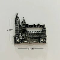 Poland 3D Fridge Magnets Tourism Souvenir Resin Refrigerator Magnets Sticker Collection Handicraft Gift Home Decoration Articles