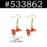 Anniyo Guadeloupe Reunion Island Martinique French Guiana Antigua Map Earrings for Women Girls Stainless Steel Jewelry #533962