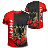 Albania Flag Men's New Summer Short-Sleeved Round Neck Short-Sleeved T-Shirt Breathable Quick-Drying Cool Sports Top