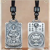 Eight Patronus Buddha Tathagata Avalokitesvara Amitabha Necklace Male Jewelry Zodiac Pendant Necklace For Women Men Amulet