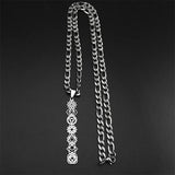 Yoga 7 Chakra Birth Flower Pendant Necklace for Women Men Stainless Steel Gold Silver Color Reiki Healing Amulet Jewelry Gift