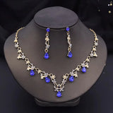 1 Set Of Fashionable Copper Inlaid Claw Chain Necklace, Earrings, Jewelry Set, Women's Wedding Banquet Party Daily Necessities