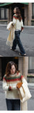 Christmas Red Sweater 2025 Autumn and Winter New Lazy Wind Thick Retro Design Knitted Pullover Winter Clothes Women