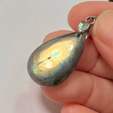 Pendant Natural Stone Irregular Shape Blue Purple Labradorite Pendant for Women Men Jewelry 1Pcs