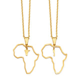 Anniyo Outline Africa Map Pendant Necklaces Jewelry With Namibia,Saint Kitts and Nevis #001362