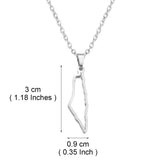 Anniyo Israel Pendant Necklace Jewelry Stainless Steel #323501