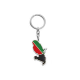 Anniyo France Map Martinique Guadeloupe French Guiana Reunion Island Key-Chain Jewelry Keyring For Women Men #K16A55