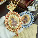 Orthodox Church Cross Pendant - Father's Chest Pendant for Religious Rituals George Statue Pendant