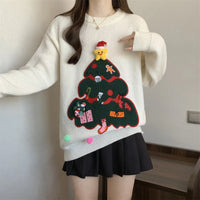 Red Christmas Pullover Sweater For Women In Autumn And Winter 2025 Women's Casual Versatile O Neck Knitted Sweater New Casual