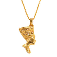 Anniyo Egyptian Queen Nefertiti Pendant Necklaces Jewelry Gold Plated African Popular Accessories @160716