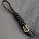 Vintage Hand-knitted Lanyard Keychain Biker helmet Pendant Paracord Rope weave Accessories Bag Hanging Handmade Car Keyring