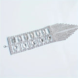 Fashion Long Tassel Rhinestone Bracelet Hand Jewelry for Women Bridal Crystal Bracelets Wedding Jewellery