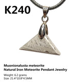 Natural Meteorite Material Specimen Muonionalusta Sky Iron Meteorite Necklace Iron Meteorite Pendant Men's Ladies Jewelry