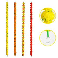 1Pc Indian Style Marigold Flower Garland With Flowers For Day Of The Dead Diwali Home DIY Craft Party Halloween Party Decor