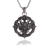 Retro Devil Mask Pendant Japanese Samurai Style Punk Pendant Necklace Men's Gothic Halloween Jewelry Gift