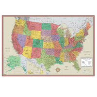 Anniyo American Map With State Name Pendant and Necklaces for Women Girls United States Map Jewelry USA #317301