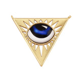 Newest Classic Amulet Turkish Blue Evil Eye Charm Pendant,18K Gold Cubic Zirconia CZ Paved,Jewelry Necklace Bracelet Supply L30
