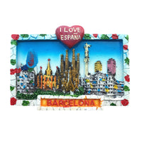 Spain Barcelona Fridge Magnets Tourist Souvenir Decoration Articles Handicraft Magnetic Refrigerator Stickers Collection Gifts