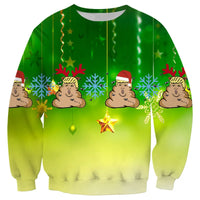 Funny Fake Christmas Sweater Unisex Men Women Ugly Christmas Sweater For Holidays Santa Elf Sweater Autumn Winter Xmas Clothing