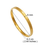 Anniyo 1Piece Bracelets for Women Girls Dubai Bangles Jewelry Arab Middle Eastern African Wedding Party Accessories #281707