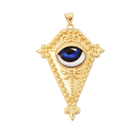 Newest Classic Amulet Turkish Blue Evil Eye Charm Pendant,18K Gold Cubic Zirconia CZ Paved,Jewelry Necklace Bracelet Supply L30