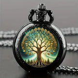 Retro Golden And Silvery Double Dragon Quartz Pocket Watch