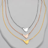 Anniyo 1.5cm Small Stainless Steel Sint Maarten & Saint-Martin Necklaces SXM Jewelry #326721